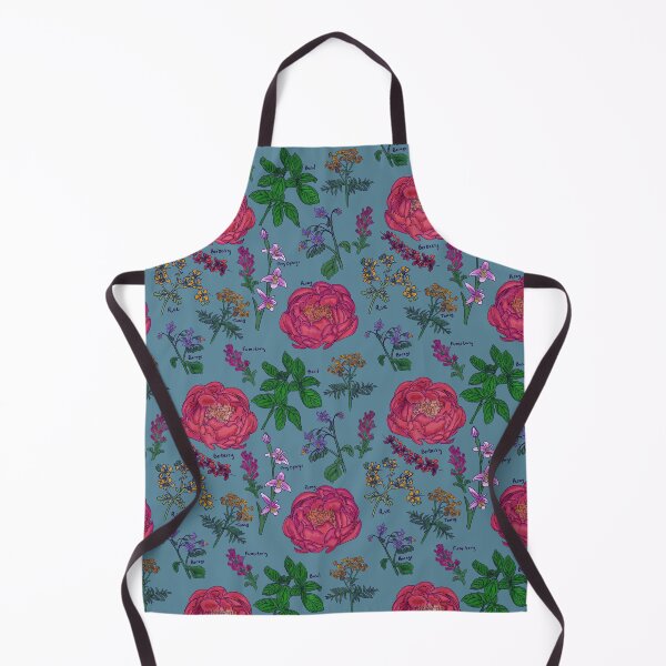 Item preview, Victorian Flower Language "I hate you" Large Scale Blue Teal designed and sold by JamieWetzel.