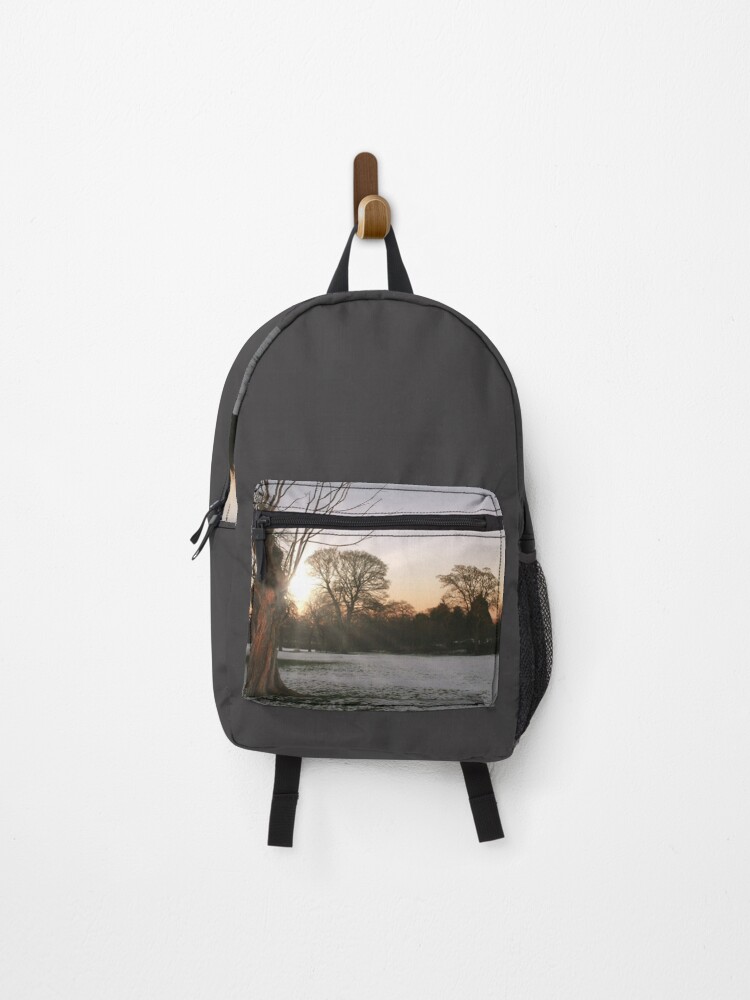 Thumbnail 1 of 3, Backpack, Winter Sun designed and sold by RachelJBowler.