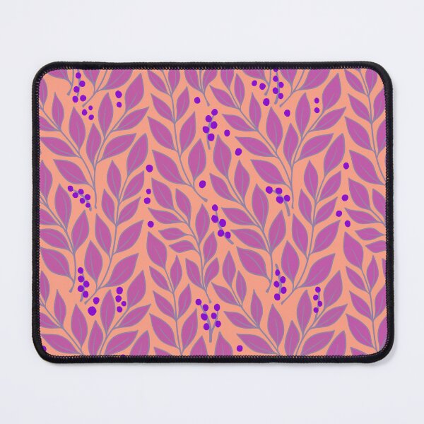 Item preview, Lavender leaves on pale coral designed and sold by MarySchwindt.