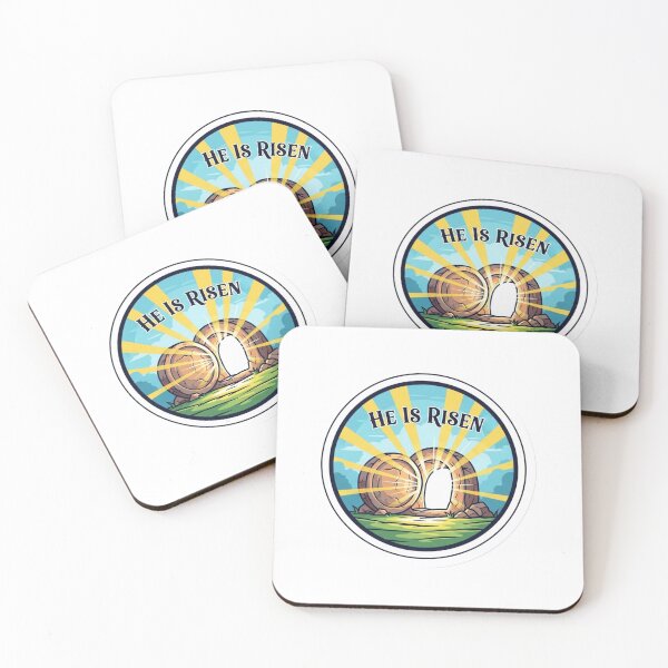 Item preview, He Is Risen Indeed Easter Faith Sticker designed and sold by Illustrated Faith.