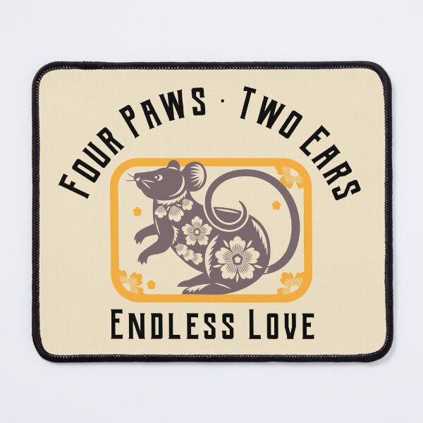 Item preview, Four Paws Two Ears Endless Love Pet Rat designed and sold by Sachie's Studio.