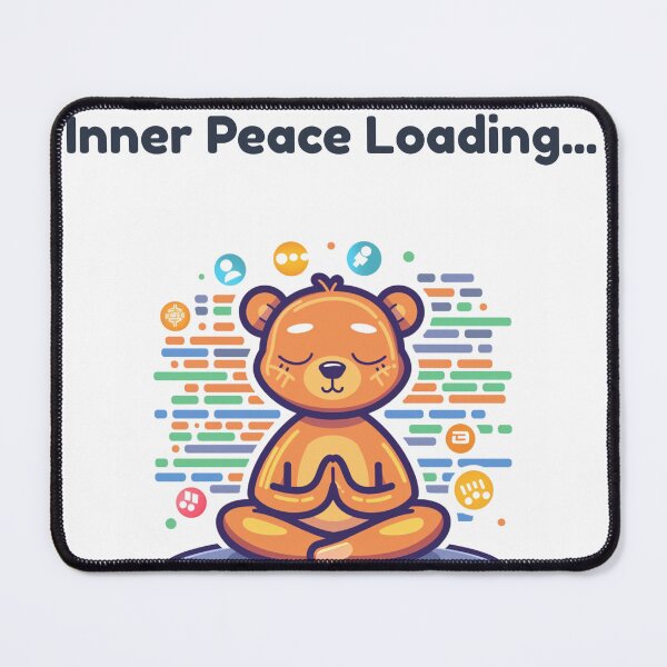 Item preview, Zen Developer Bear Meditation Coding designed and sold by MAGEditions.