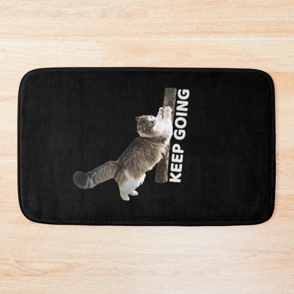 Item preview, Keep Going – Motivational Cat Climbing Design designed and sold by MB-CatPrints.