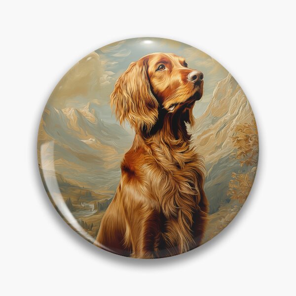 Item preview, Irish Setter in Mountain Landscape designed and sold by PetsArt.