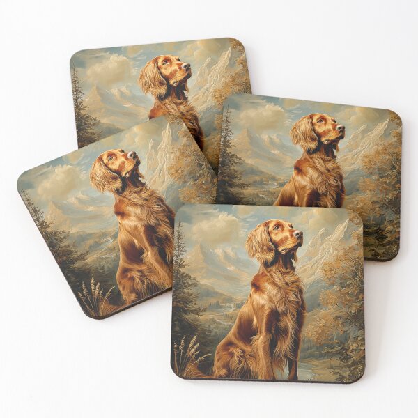 Item preview, Irish Setter in Mountain Landscape designed and sold by PetsArt.