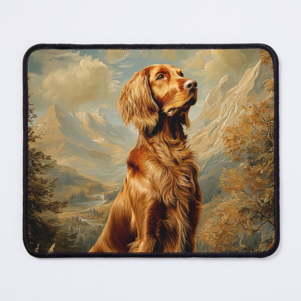 Item preview, Irish Setter in Mountain Landscape designed and sold by PetsArt.
