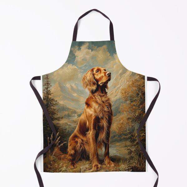 Item preview, Irish Setter in Mountain Landscape designed and sold by PetsArt.