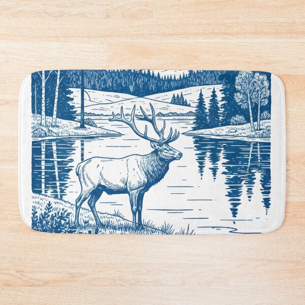 Item preview, Elk Island National Park Alberta Pastel Landscape Wildlife  designed and sold by HowToCanadian.