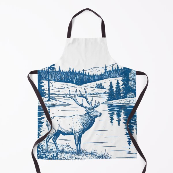 Item preview, Elk Island National Park Alberta Pastel Landscape Wildlife  designed and sold by HowToCanadian.