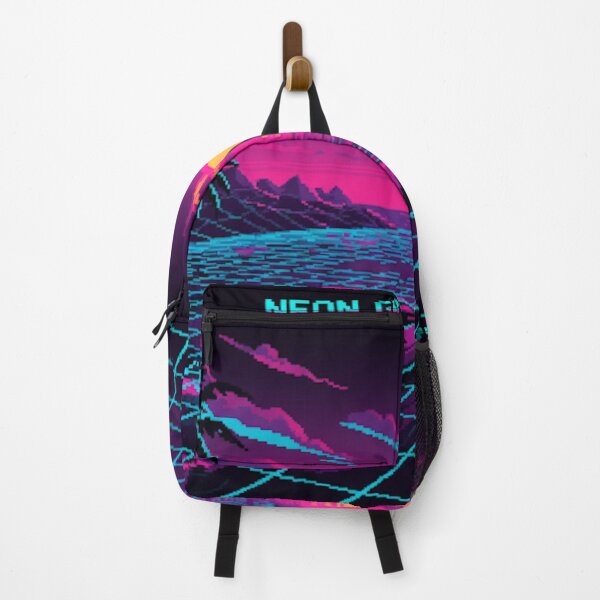 Item preview, NEON GRID RUNNERS 80s Car Synthwave Pixel Art designed and sold by BlissHalo.