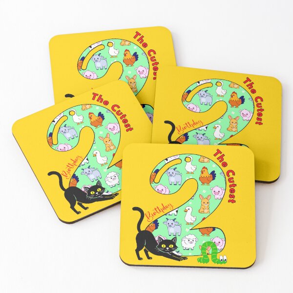 Item preview, Second Birthday - Animals Pattern Design designed and sold by Doodle-Bloom.