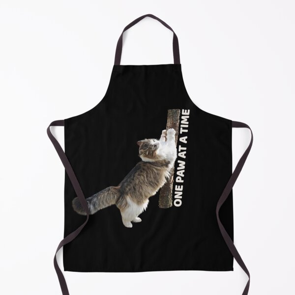Item preview, One Paw at a Time – Motivational Cat Climbing Design designed and sold by MB-CatPrints.