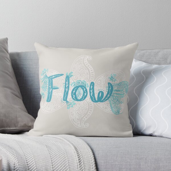 Flow inspiration Throw Pillow
