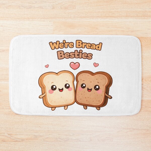 Item preview, Were Bread Besties Cute Kawaii Toast Friends. designed and sold by The-T-In-Retro.