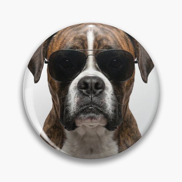 Item preview, Funny Cool Boxer Dog Wearing Black Sunglasses designed and sold by medadesign.