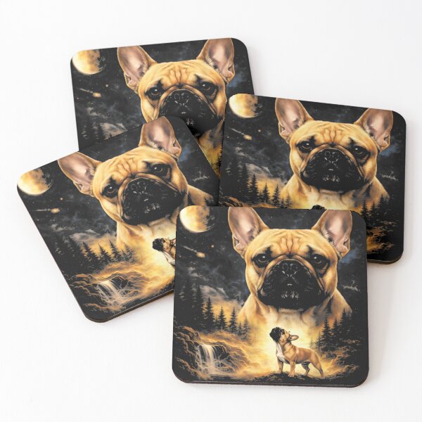 Item preview, French Bulldog Howling to The Moon Vintage 90s Funny Dog designed and sold by otaku.edwardj.