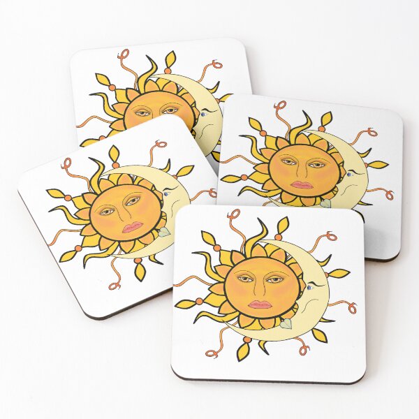 Item preview, Celestial Harmony – Retro Sun and Moon Art designed and sold by Artondra Hall.