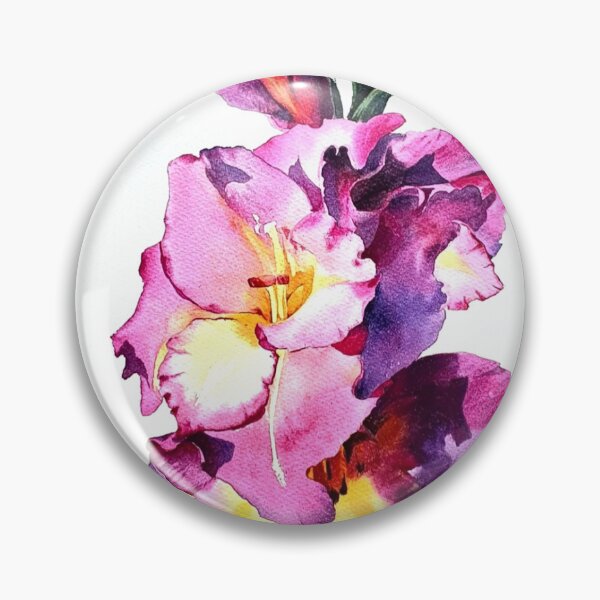 Item preview, Pink gladiolus lilies designed and sold by SoNataArt.