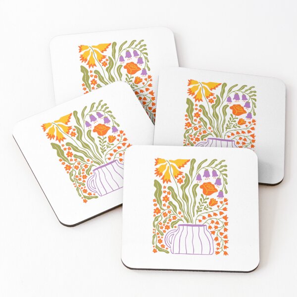 Item preview, Motifs floraux avec pot de fleurs designed and sold by ArtPlus+.