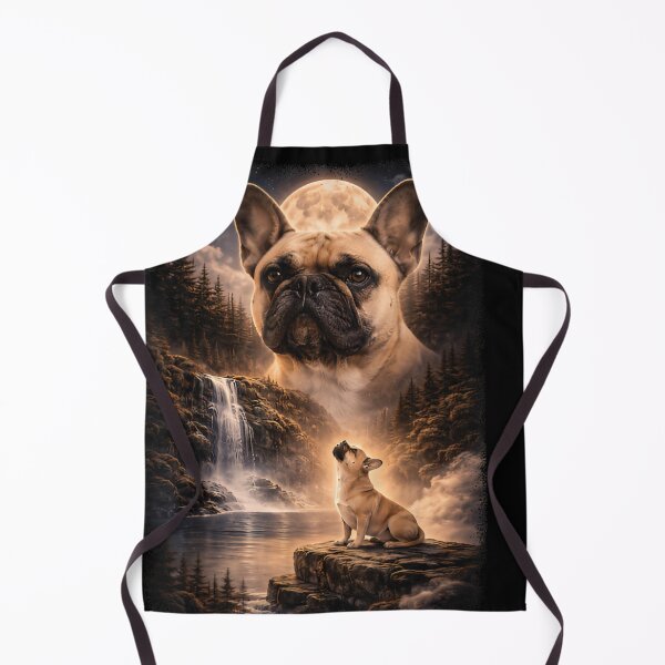 Item preview, French Bulldog Howling at Moon Vintage Funny Mystic designed and sold by otaku.edwardj.