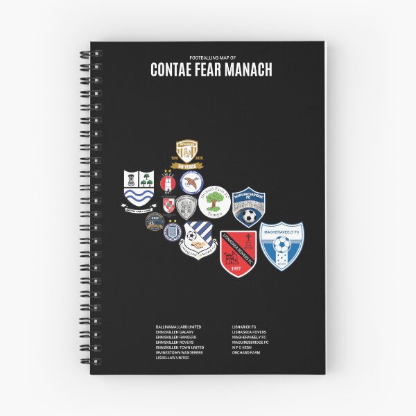 Item preview, Mens Footballing Map of Contae Fear Manach designed and sold by Footy-Maps.