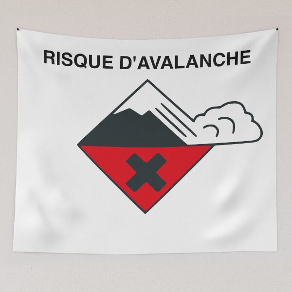 Item preview, Avalanche risk signs designed and sold by Timena.