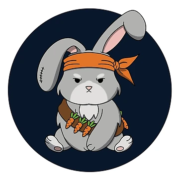 Artwork thumbnail, Rambo Rabbit by Sarahbidou