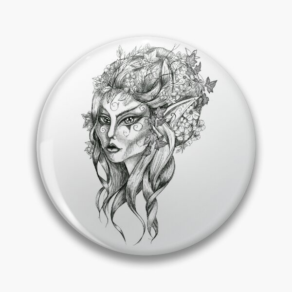 Artikelvorschau, Fantasiefee mit Blumen im Haar entworfen und verkauft von TraceyEvansArt.