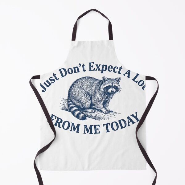 Item preview, Just Don't Expect A Lot From Me Today Funny Raccoon Lazy Mood Design designed and sold by VGAfanatic.