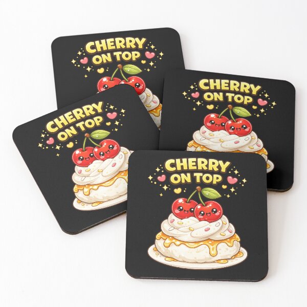 Item preview, Cherry On Top Cute Cherries Dessert designed and sold by Papier Atelier Art.