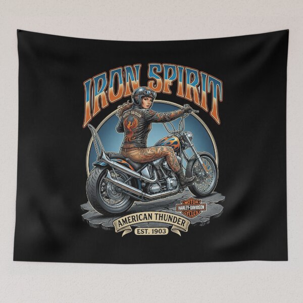 Item preview, Harley Davidson Freedom Machine Motorcycle Illustration designed and sold by enzoade.