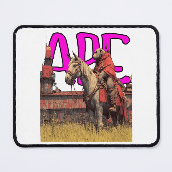 Item preview, Neon Wasteland Primate | Dystopian Cyber Ape Art designed and sold by Ignorant-Artist.