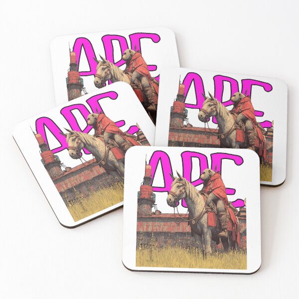 Item preview, Neon Wasteland Primate | Dystopian Cyber Ape Art designed and sold by Ignorant-Artist.