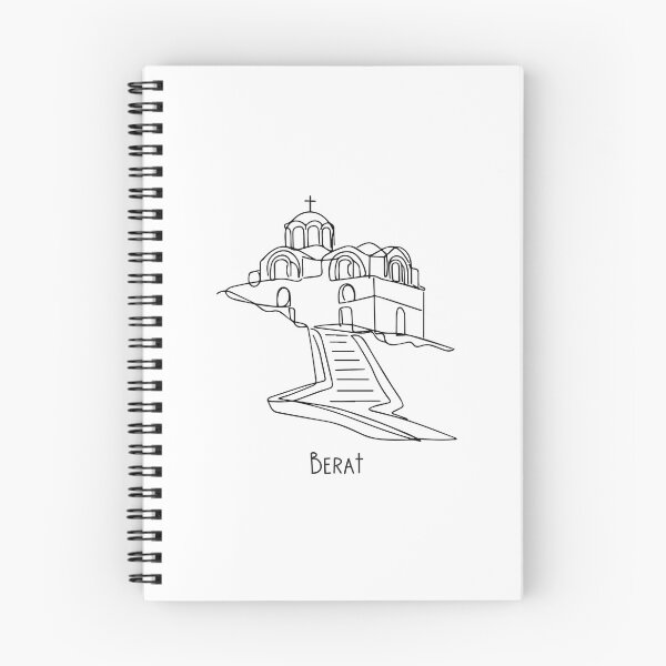 Item preview, Church Line illustration, Berat, Albania designed and sold by INTRIGUEprints.