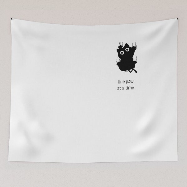 Item preview, unny Climbing Black Cat "One Paw At A Time" Pocket-Style designed and sold by Tamer ⭐⭐⭐⭐⭐.