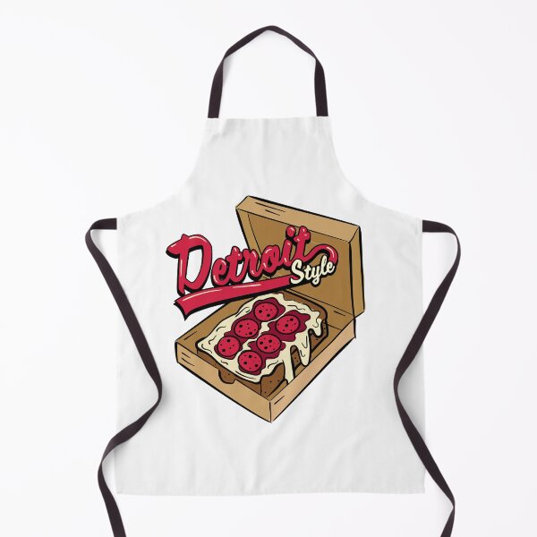 Item preview, Detroit-Style Pizza in box Sports logo style with square pan pizza designed and sold by Jdawnink.