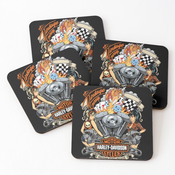 Item preview, Harley Davidson Skull and Pistons Graphic Design designed and sold by enzoade.