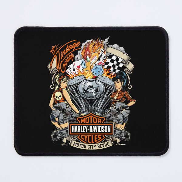 Item preview, Harley Davidson Skull and Pistons Graphic Design designed and sold by enzoade.