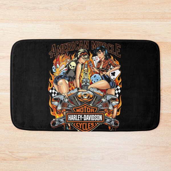 Item preview, Harley Davidson Vintage Motorcycle Rider Artwork designed and sold by enzoade.