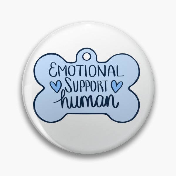 Item preview, Emotional Support Human – Funny Vet Med Dog Tag Design for Veterinary Staff & Techs designed and sold by backwoodsdsgn.