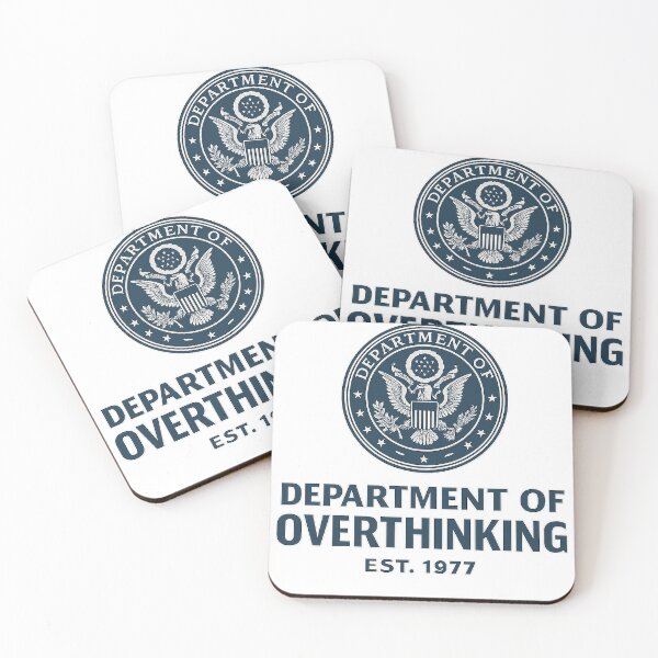 Item preview, Department of Overthinking – Est. 1977 Funny Retro Seal T-Shirt designed and sold by DiamondSkyShirt.