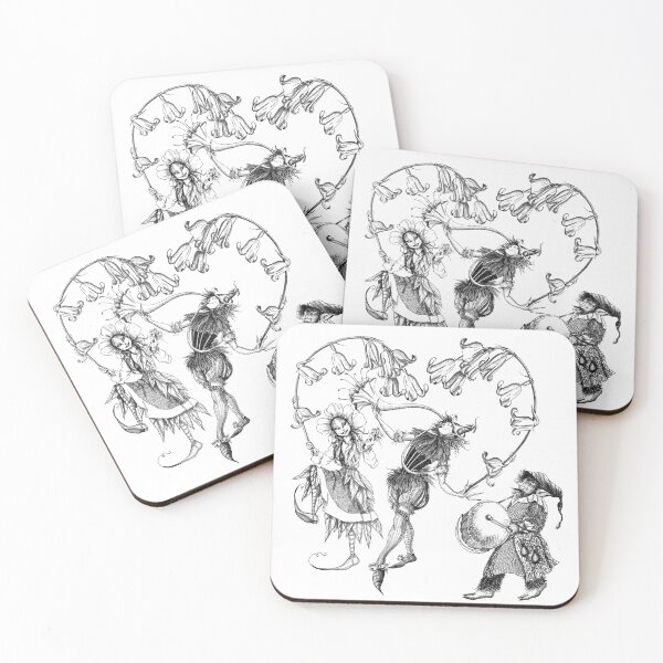 Item preview, A trio of trooping fairy folk on parade designed and sold by TraceyEvansArt.