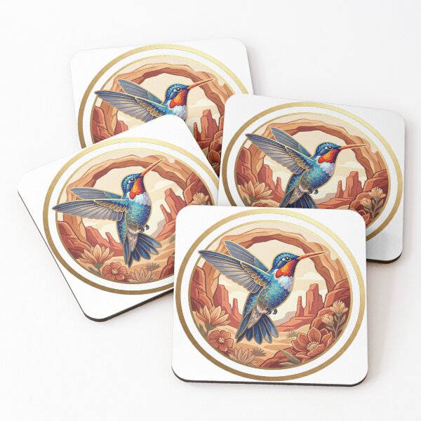 Item preview, Hummingbird and Arches National Park designed and sold by SCHummingbirds.