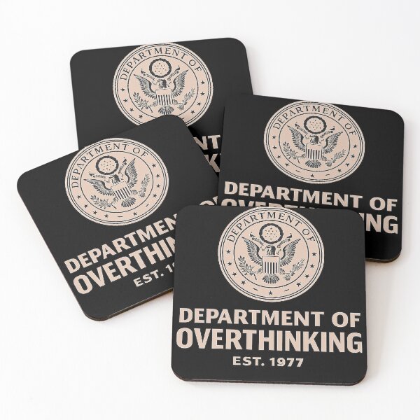 Item preview, Department of Overthinking – Est. 1977 Funny Retro Seal T-Shirt designed and sold by DiamondSkyShirt.