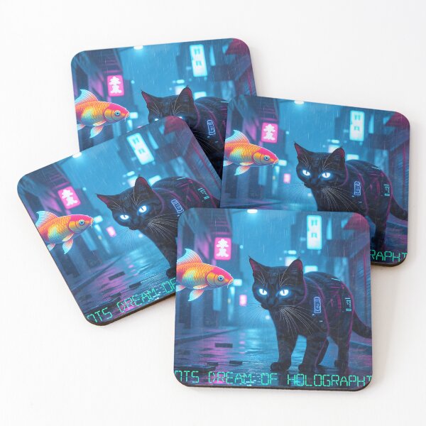 Item preview, Do Catbots Dream of Holographic Fish? designed and sold by Sneakiki.