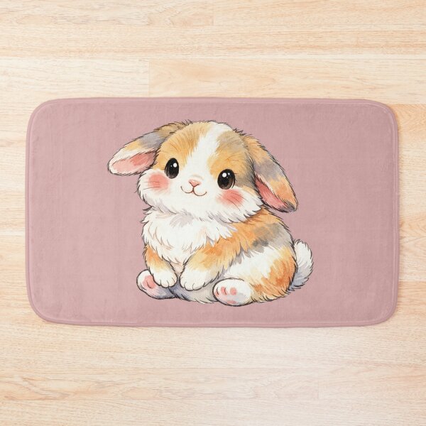 Item preview, cute chubby rabbit with floppy ears designed and sold by Nasihasi.