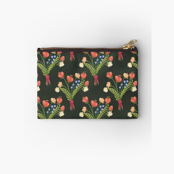 Item preview, Seamless Repeat Pattern of a bouquet with dark background designed and sold by NaliniLe.