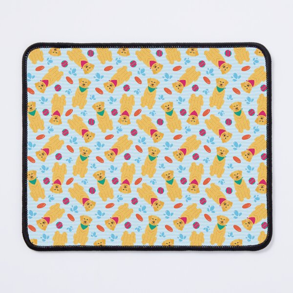 Item preview, Golden Retriever pattern with balls and frisbees designed and sold by jackydesigners.
