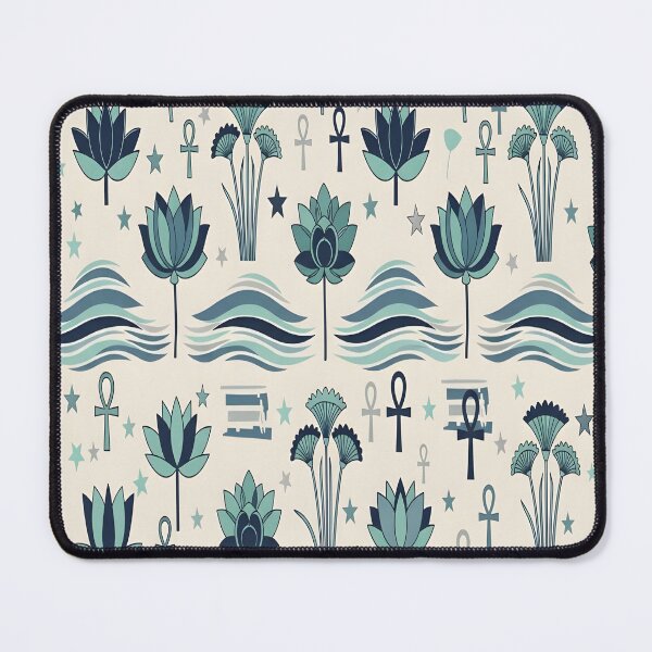 Item preview, Nile Star Garden Pattern — Lotus & Ankh Icons designed and sold by zamew.