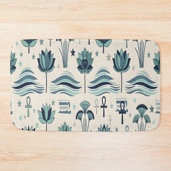 Item preview, Nile Star Garden Pattern — Lotus & Ankh Icons designed and sold by zamew.